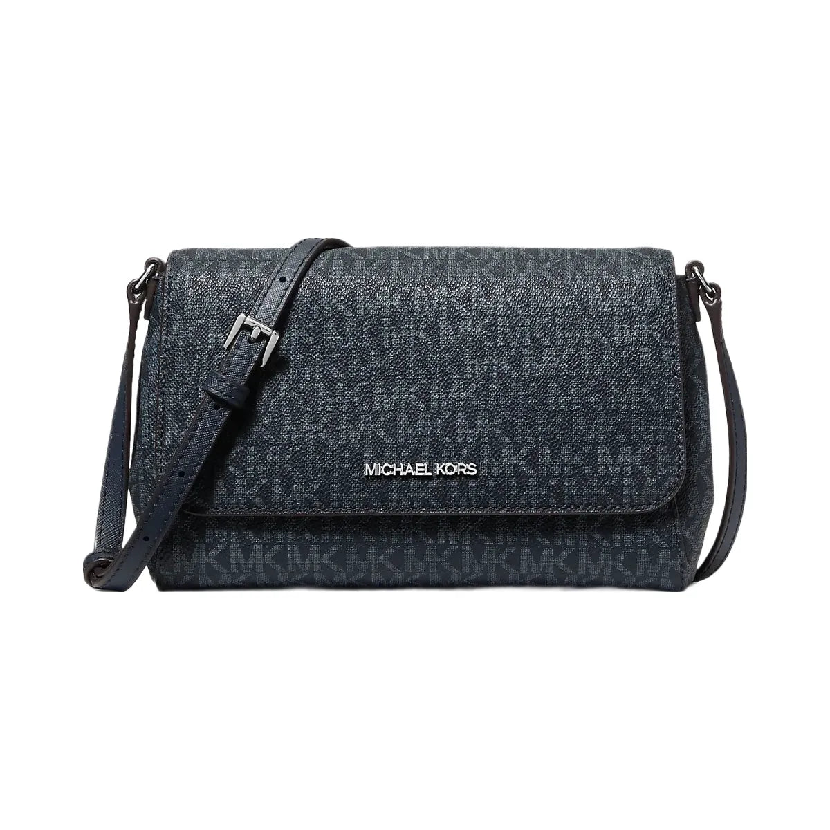 Michael Kors Medium Signature Logo Convertible Crossbody Bag Admiral