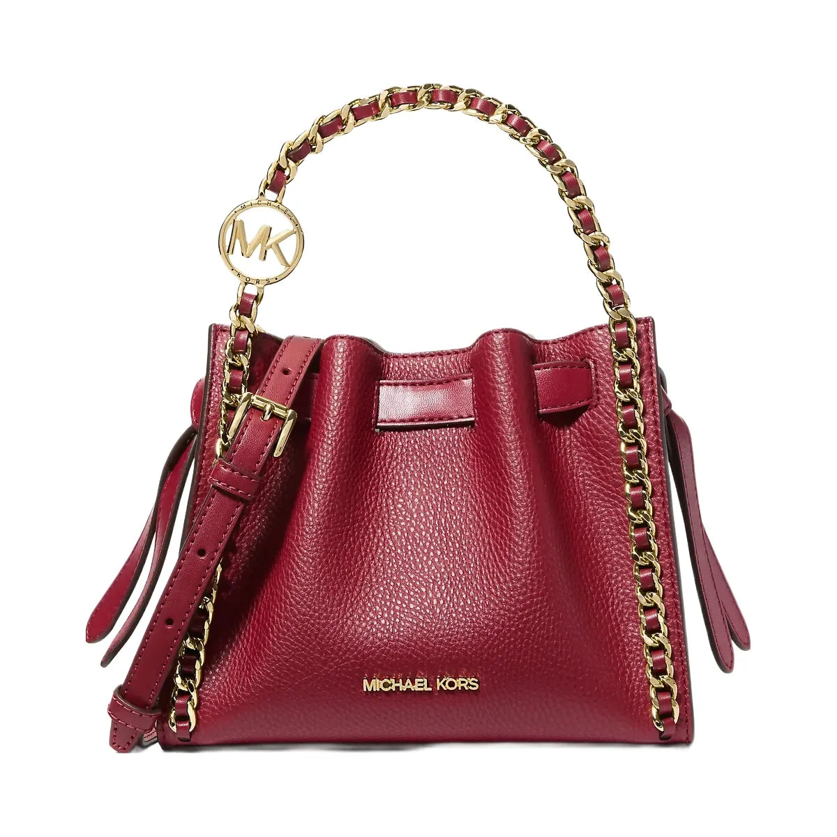 Michael Kors Mina Small Chain Crossbody Bag Cherry
