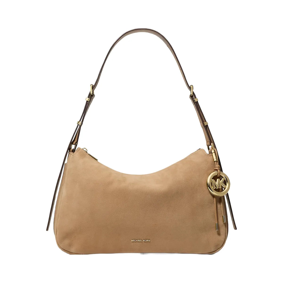 Michael Kors Nolita Medium Nubuck Convertible Shoulder Bag Husk