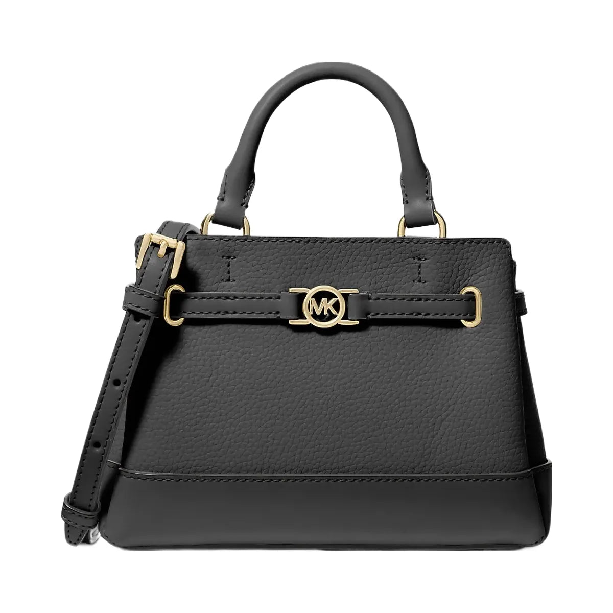 Michael Kors Reed Extra-Small Pebbled Leather Satchel Black