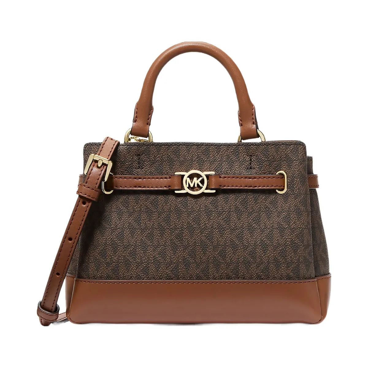 Michael Kors Reed Extra-Small Signature Logo Satchel Brown