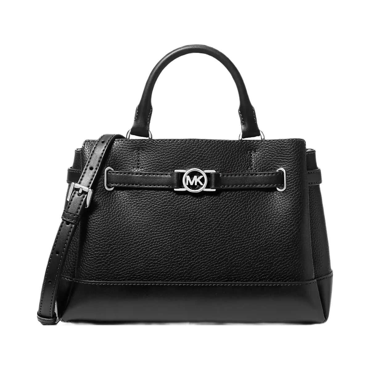 Michael Kors Reed Small Pebbled Leather Satchel Black