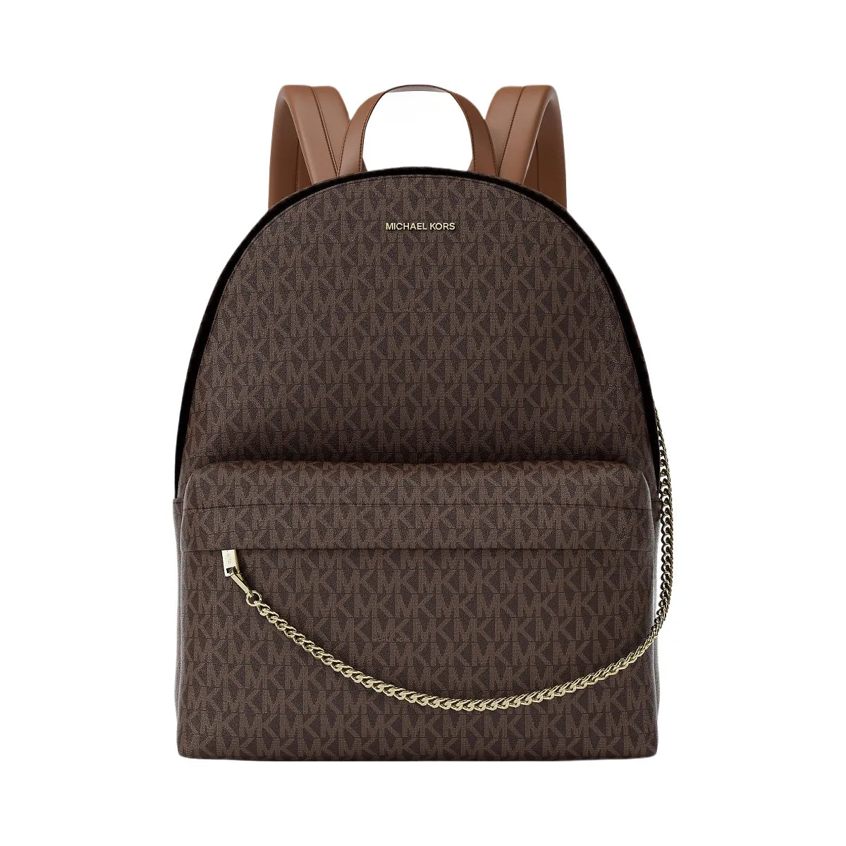 Michael Kors Slater Large Signature Logo Backpack Brown