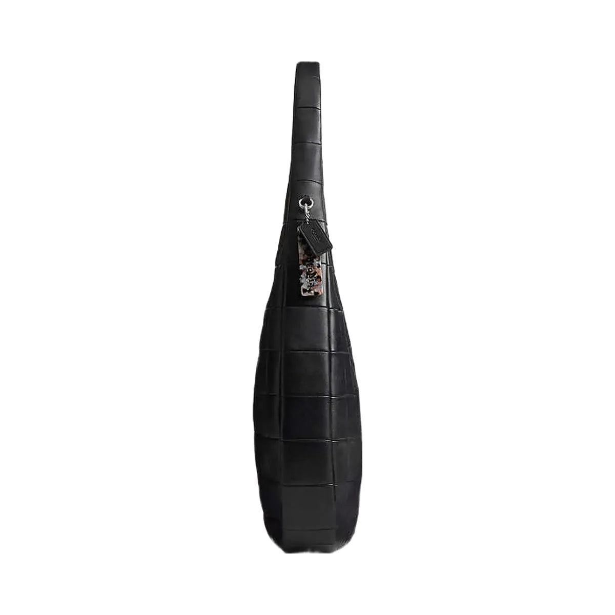 Coach Alter/Ego Large Crescent Shoulder Bag In Checkerboard Upcrafted Leather Black