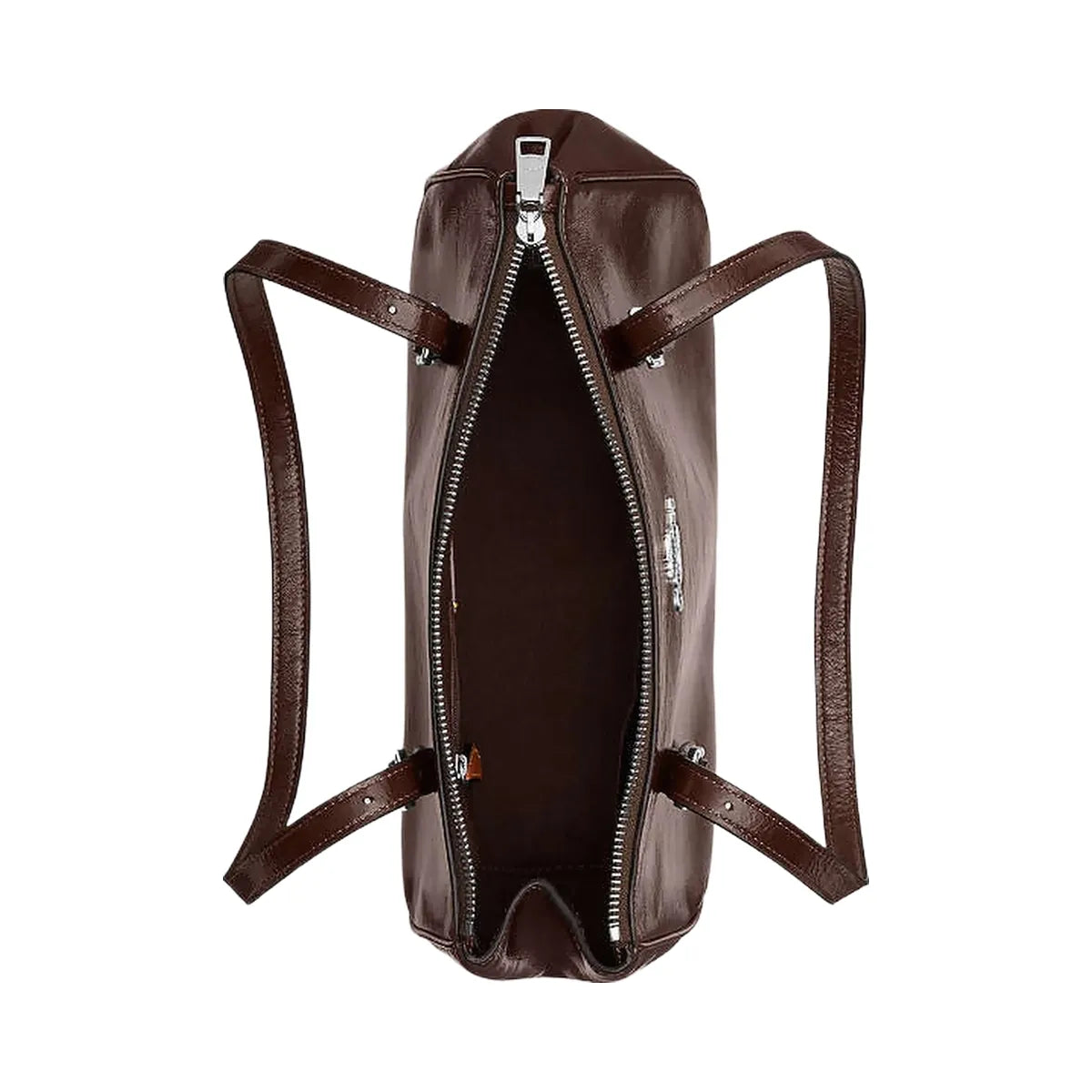 Coach Asher Shoulder Bag Glazed Leather-Silver-Maple