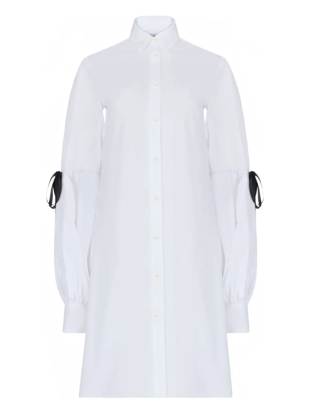 bow-detail shirt dress