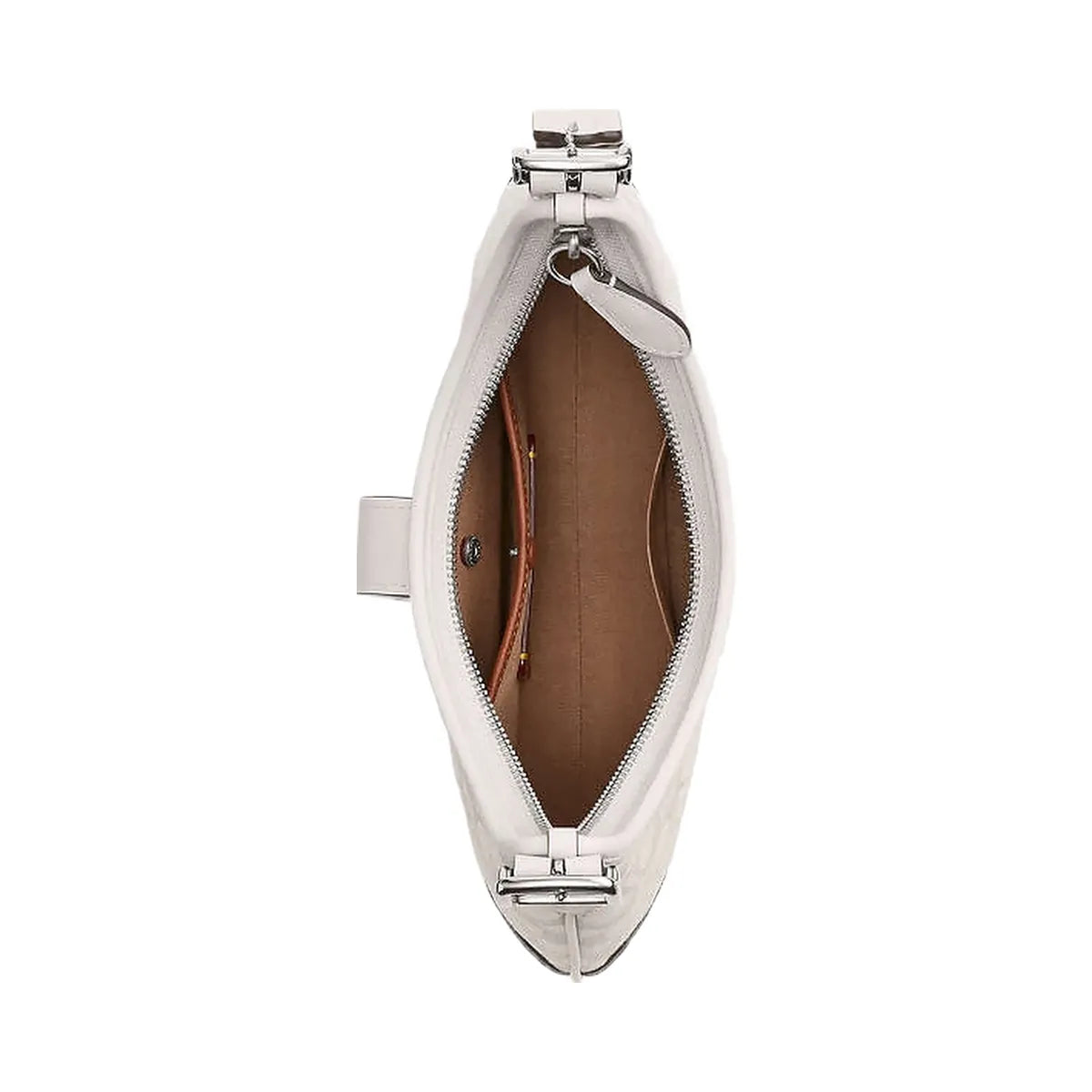 Coach Hamptons Hobo Bag In Signature Jacquard Signature Jacquard-Silver-Cloud Chalk