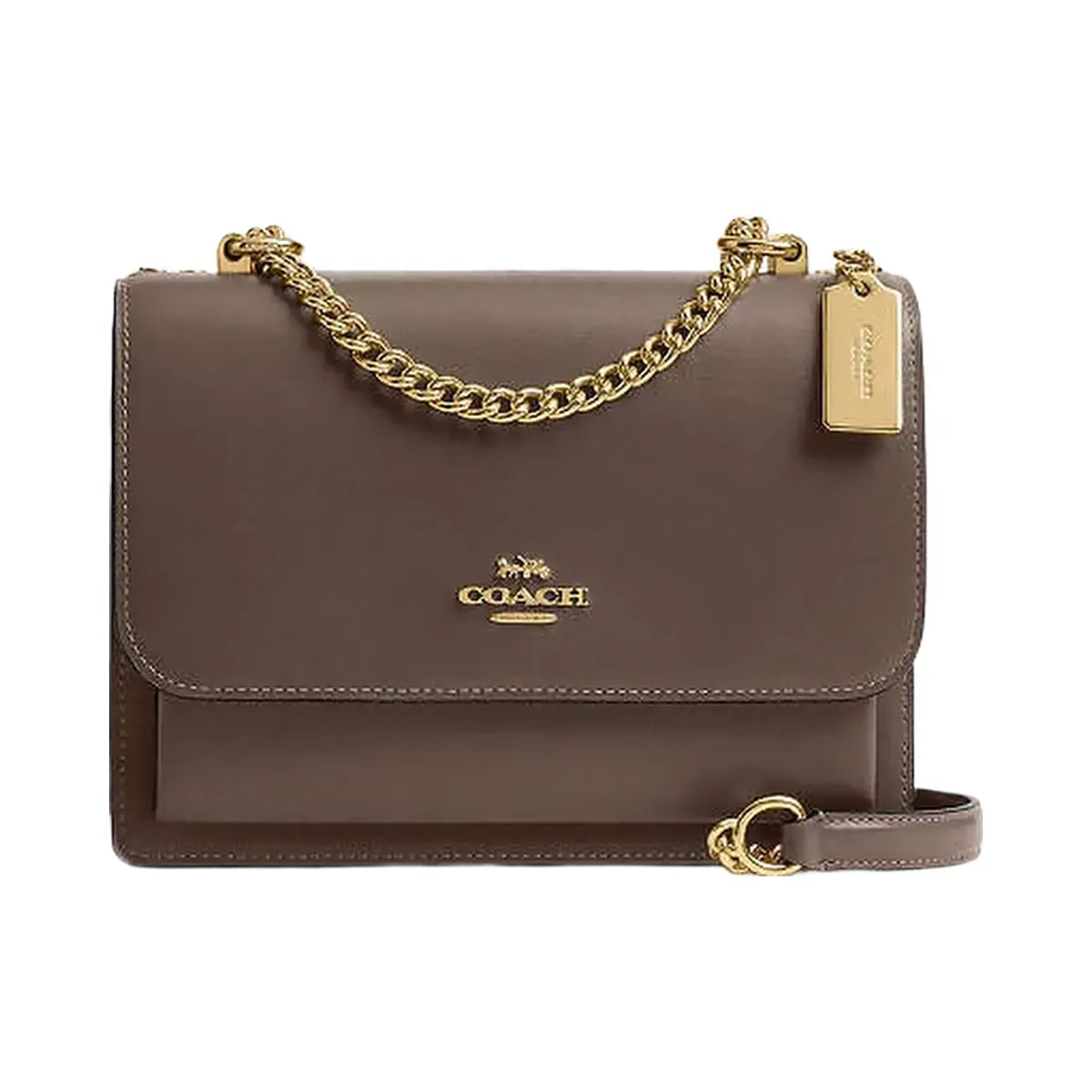 Coach Klare Crossbody Bag Calf Leather-Gold-Dark Stone