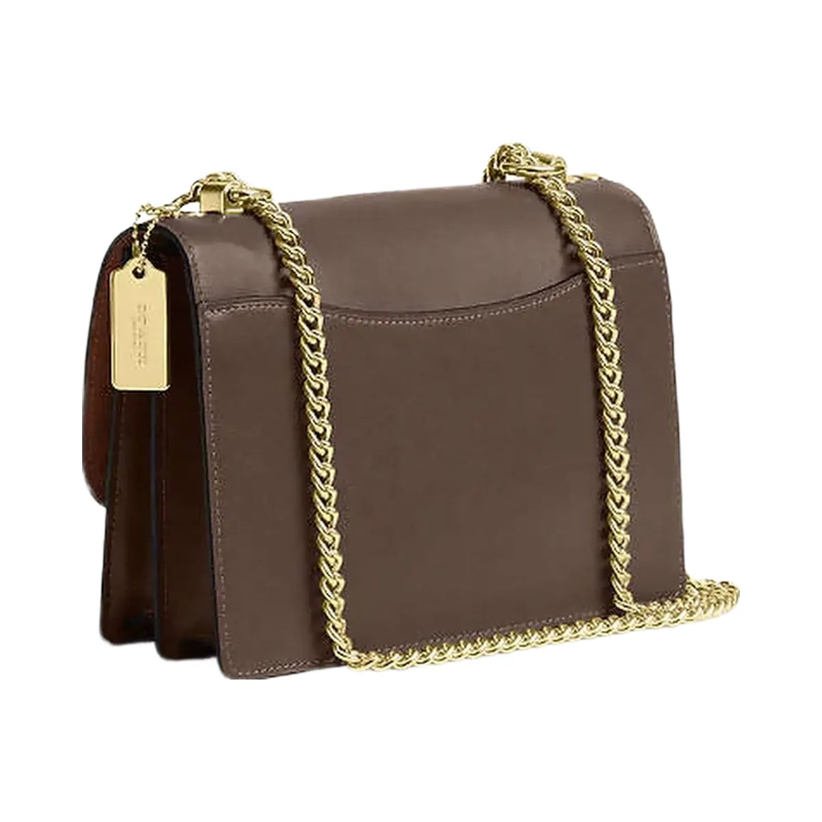 Coach Klare Crossbody Bag Calf Leather-Gold-Dark Stone