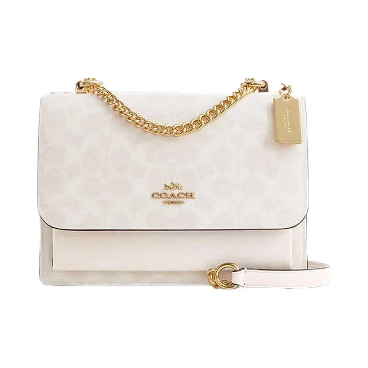 Coach Klare Crossbody Bag In Signature Canvas Signature Canvas-Gold-White-Chalk