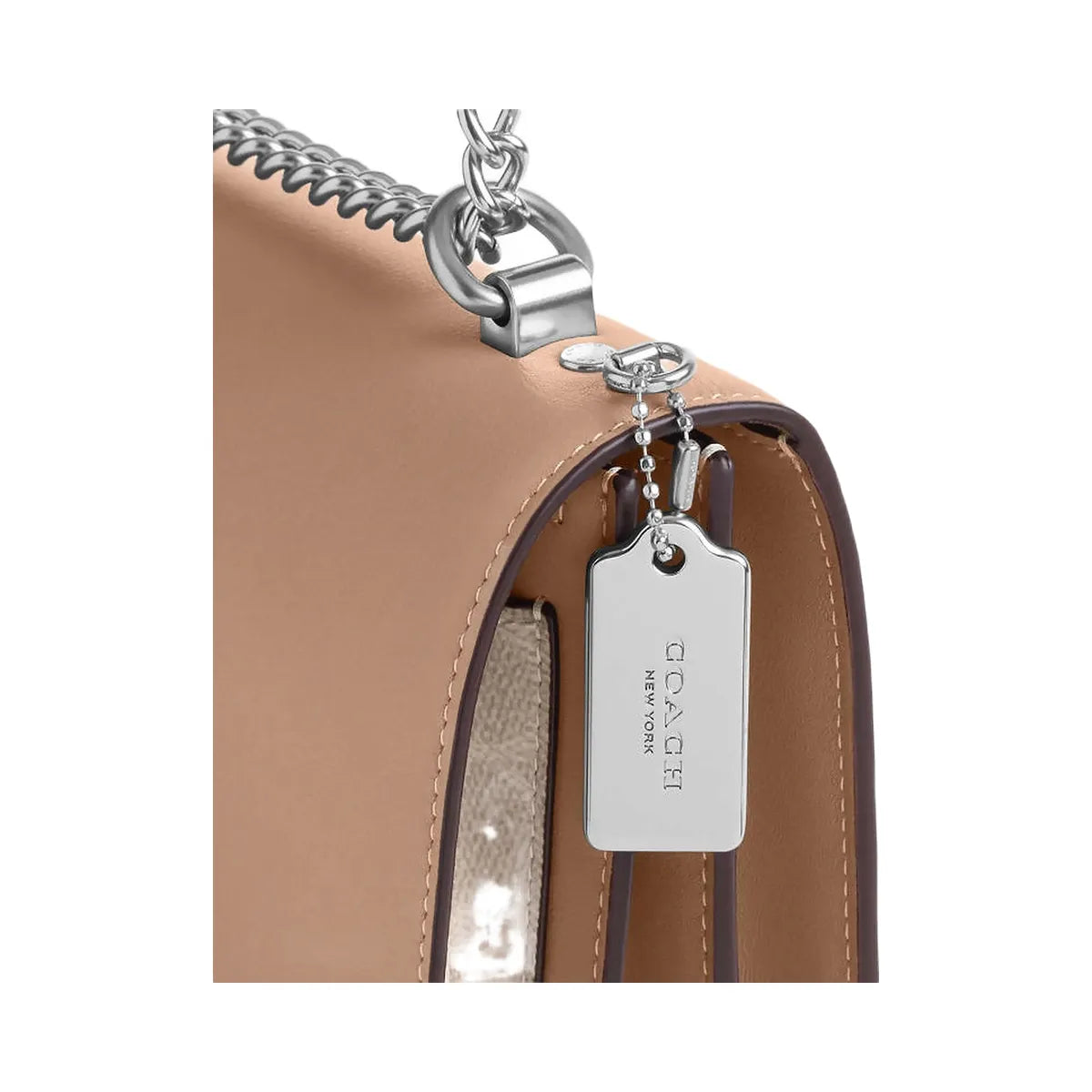 Coach Klare Crossbody Bag In Signature Canvas Signature Canvas-Silver-Sand-Taupe