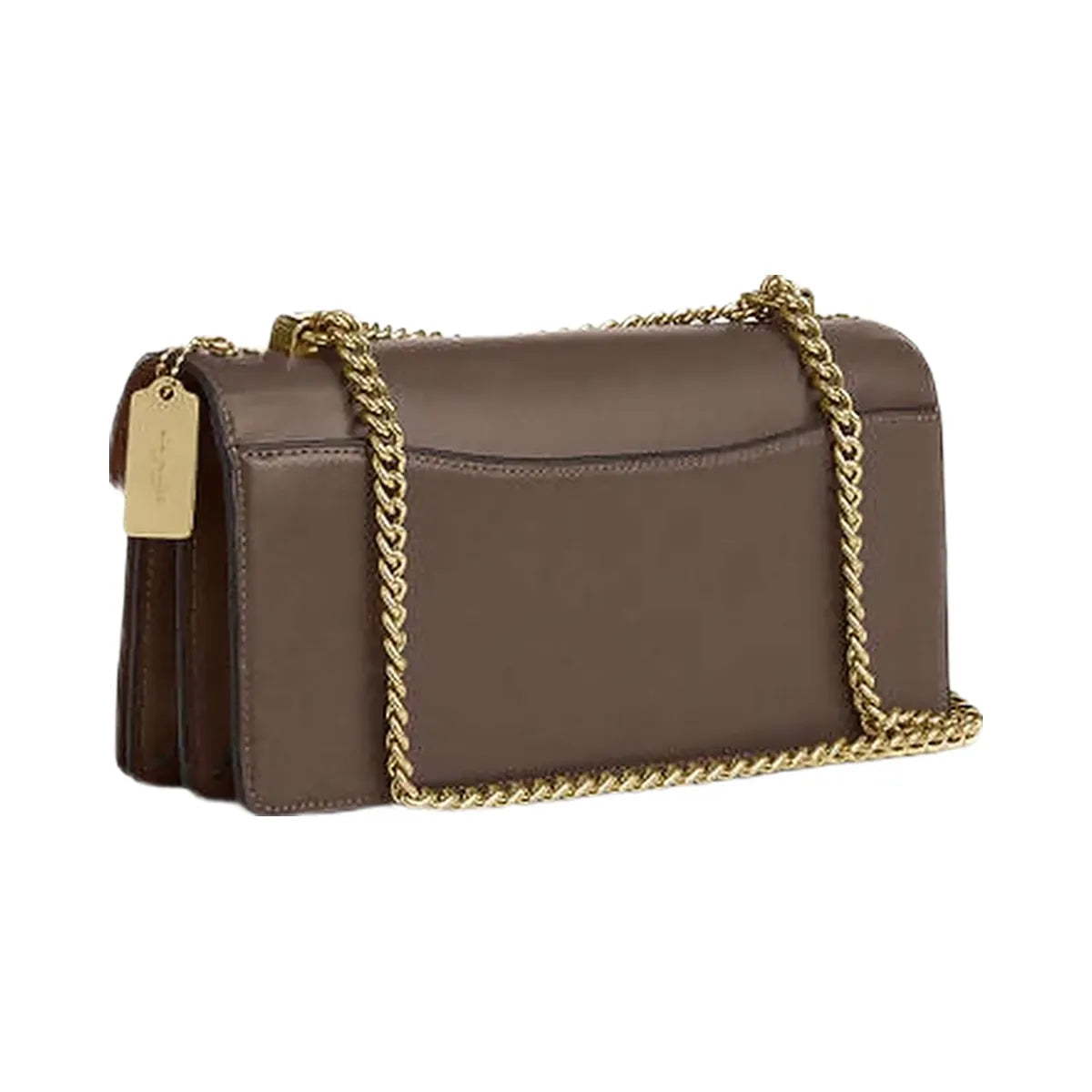 Coach Klare Envelope Crossbody Bag Calf Leather-Gold-Dark Stone