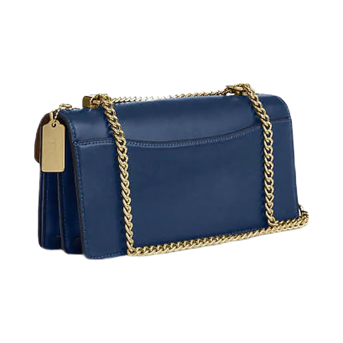 Coach Klare Envelope Crossbody Bag Calf Leather-Gold-Deep Blue