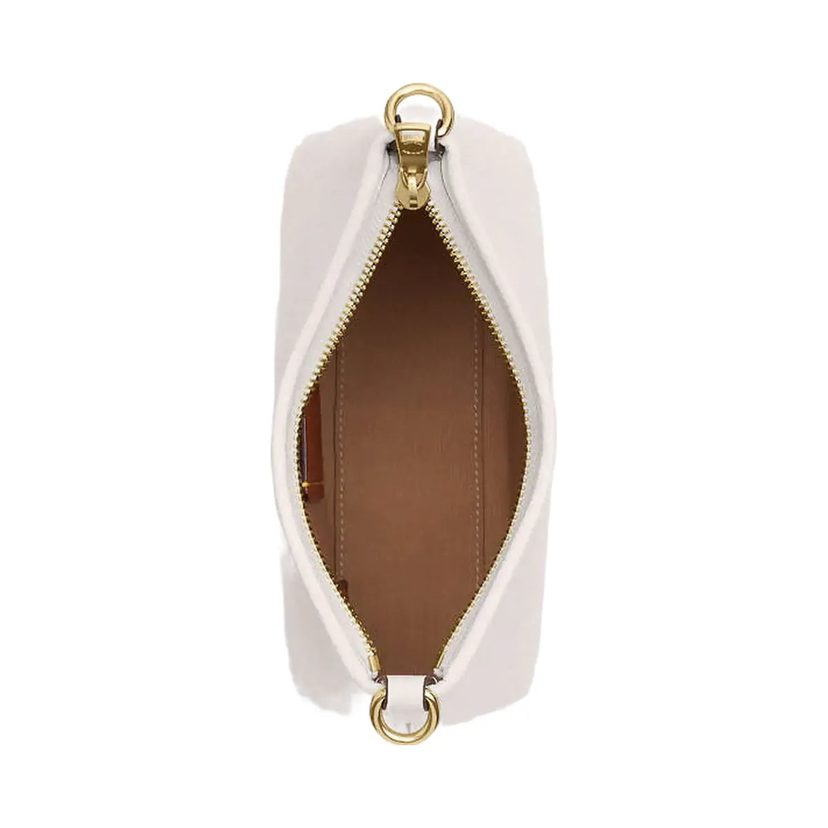 Coach Laurel Small Shoulder Bag Pebbled Leather-Gold-Chalk