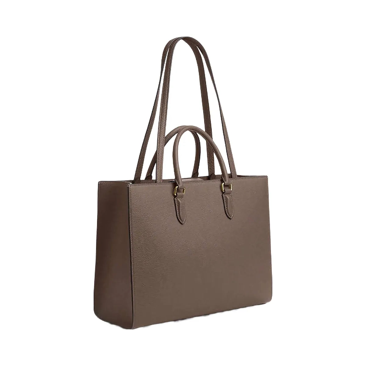 Coach Maggie Tote Bag Pebbled Leather-Gold-Dark Stone