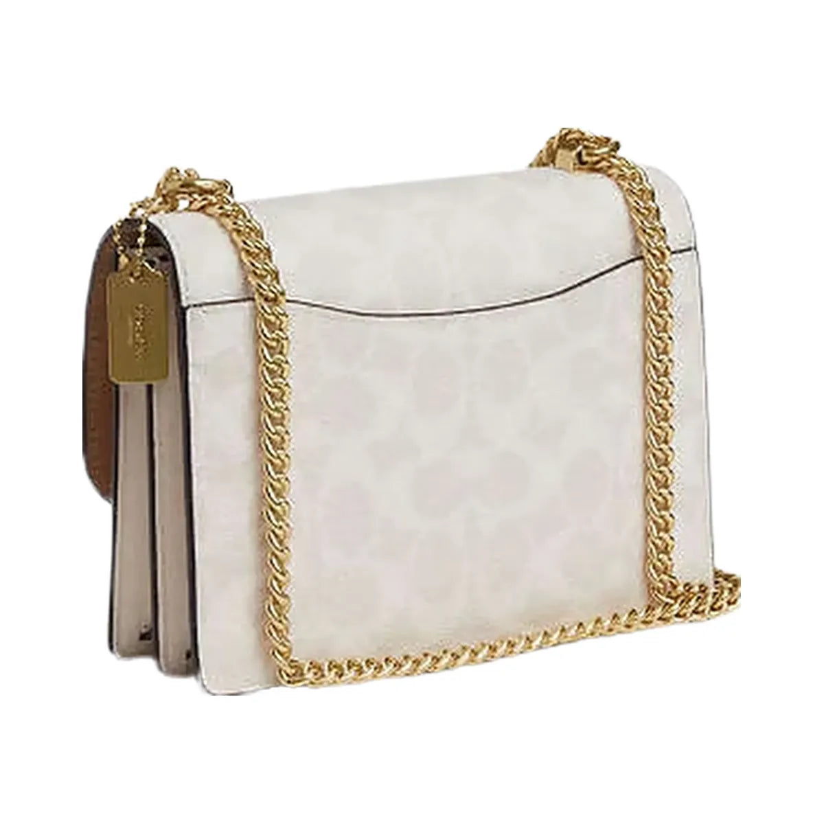 Coach Mini Klare Crossbody Bag In Signature Canvas Signature Canvas-Gold-White-Chalk