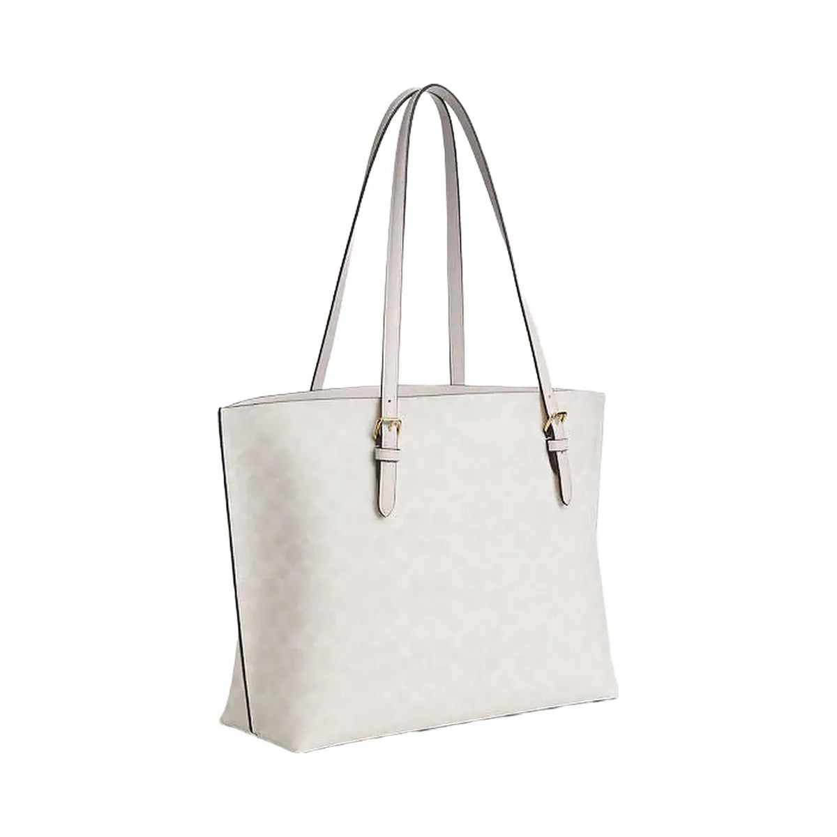 Coach Mollie Tote Bag In Signature Canvas Signature Canvas-Gold-White-Chalk