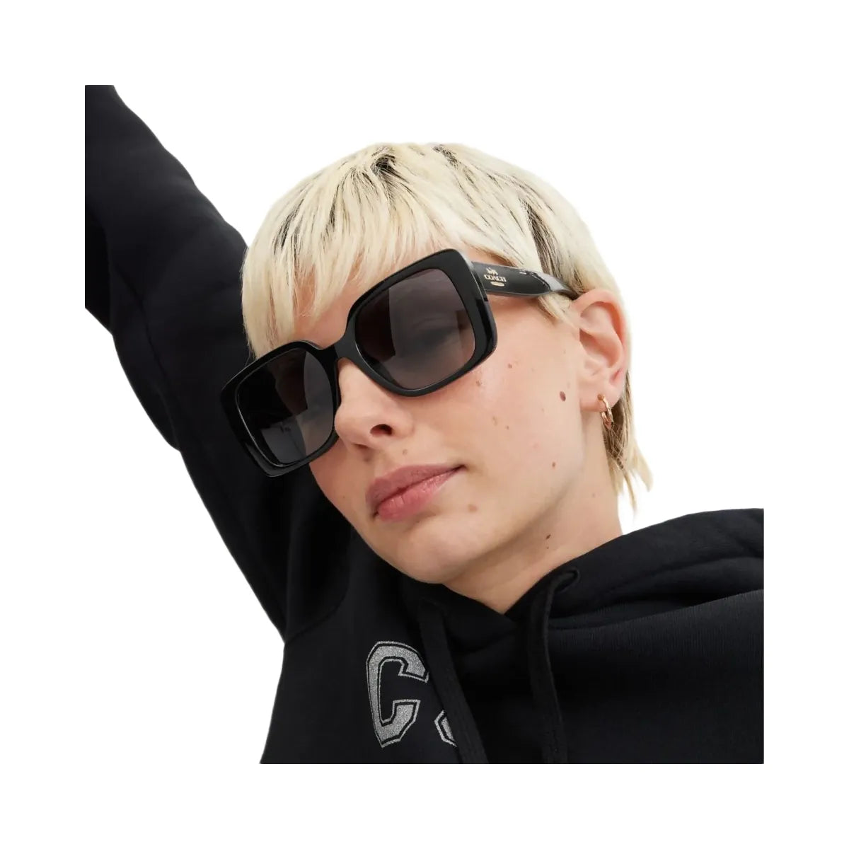 Coach Oversized Square Sunglasses Black