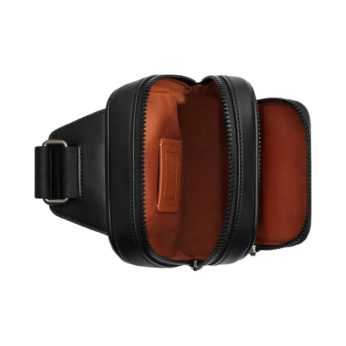 Coach Racer Sling Pack In Signature Canvas Signature Canvas-Qb-Tan-Black