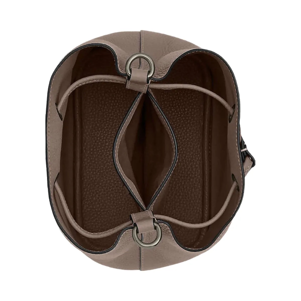 Coach Rowan Bucket Bag Pebbled Leather-Qb-Dark Stone