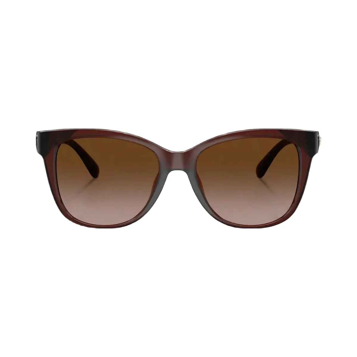 Coach Signature Heart Oversized Square Sunglasses Milky Brown