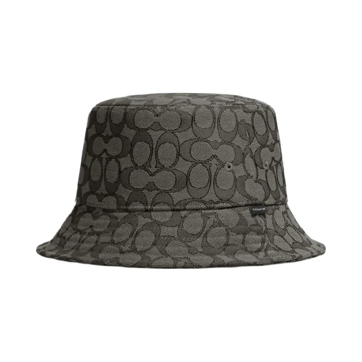 Coach Signature Jacquard Bucket Hat Charcoal