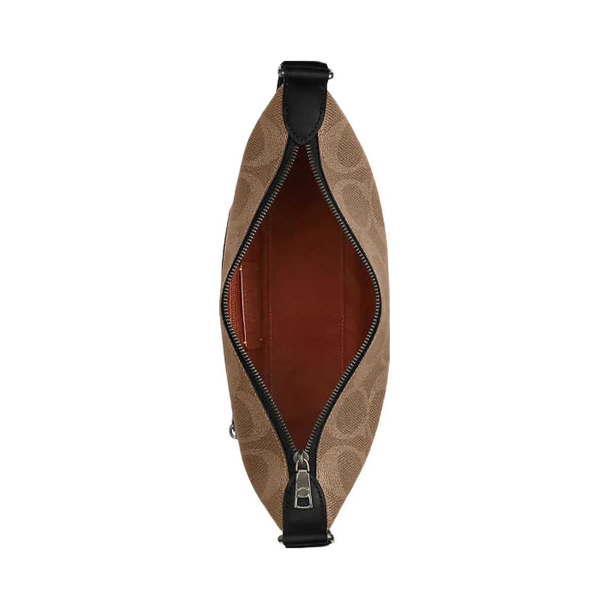 Coach Small Finn Crossbody Bag With Pouch In Maxi Signature Canvas Signature Canvas-Qb-Tan-Black
