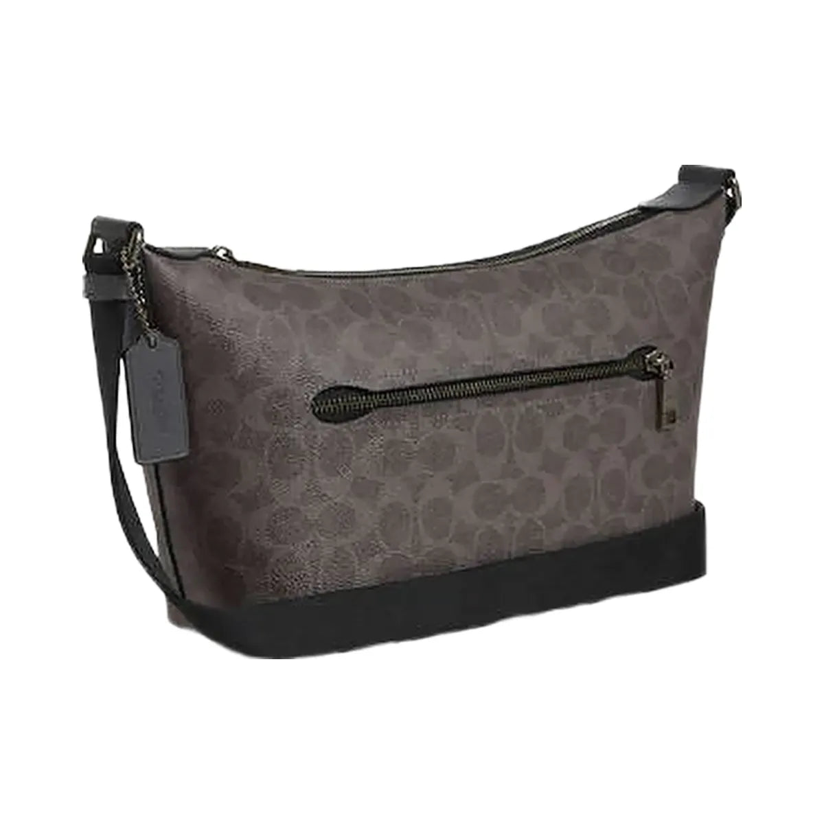 Coach Small Finn Crossbody Bag With Pouch In Signature Canvas Signature Canvas-Qb-Grey-Charcoal