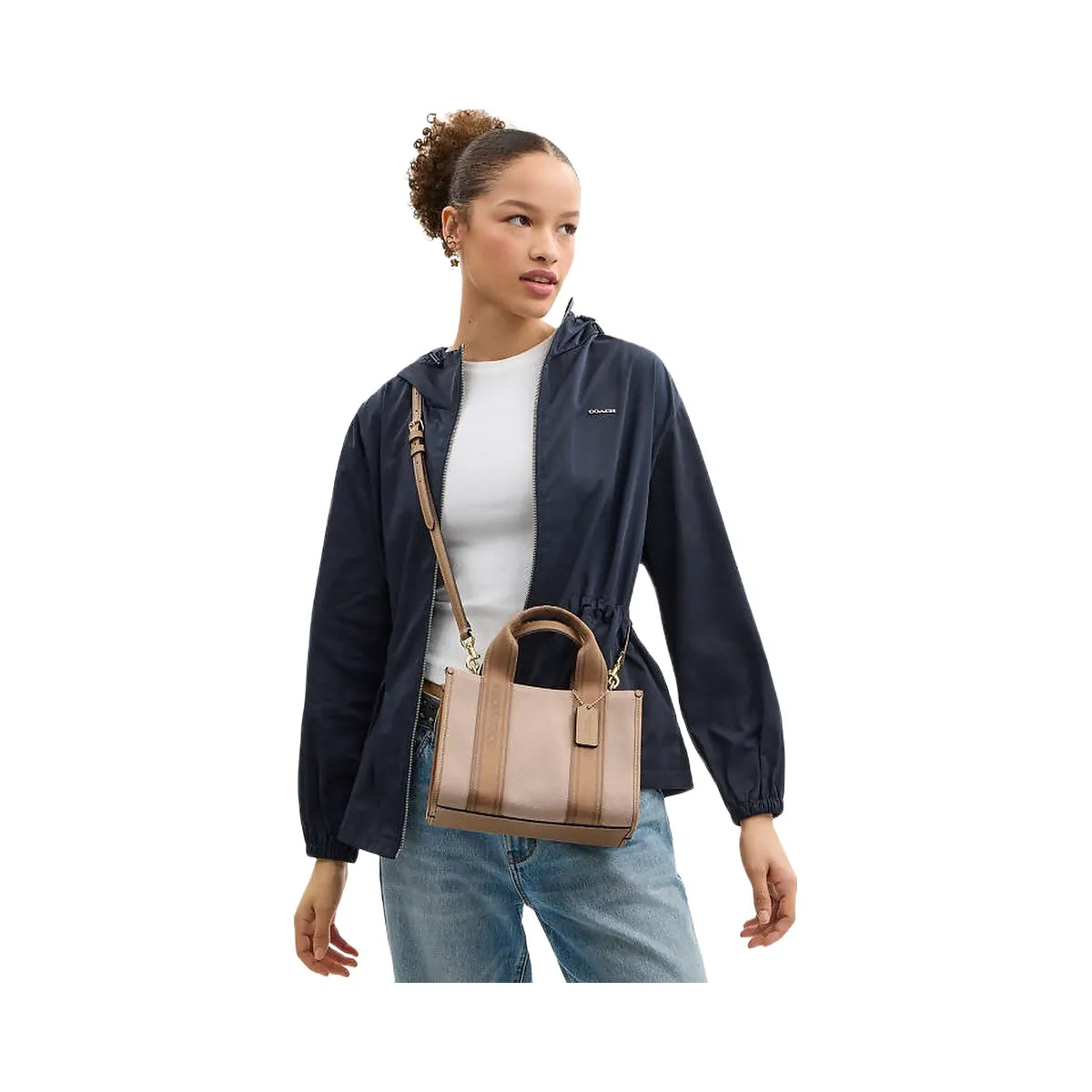 Coach Smith Tote Bag 24 Canvas-Im-Dark Natural Multi