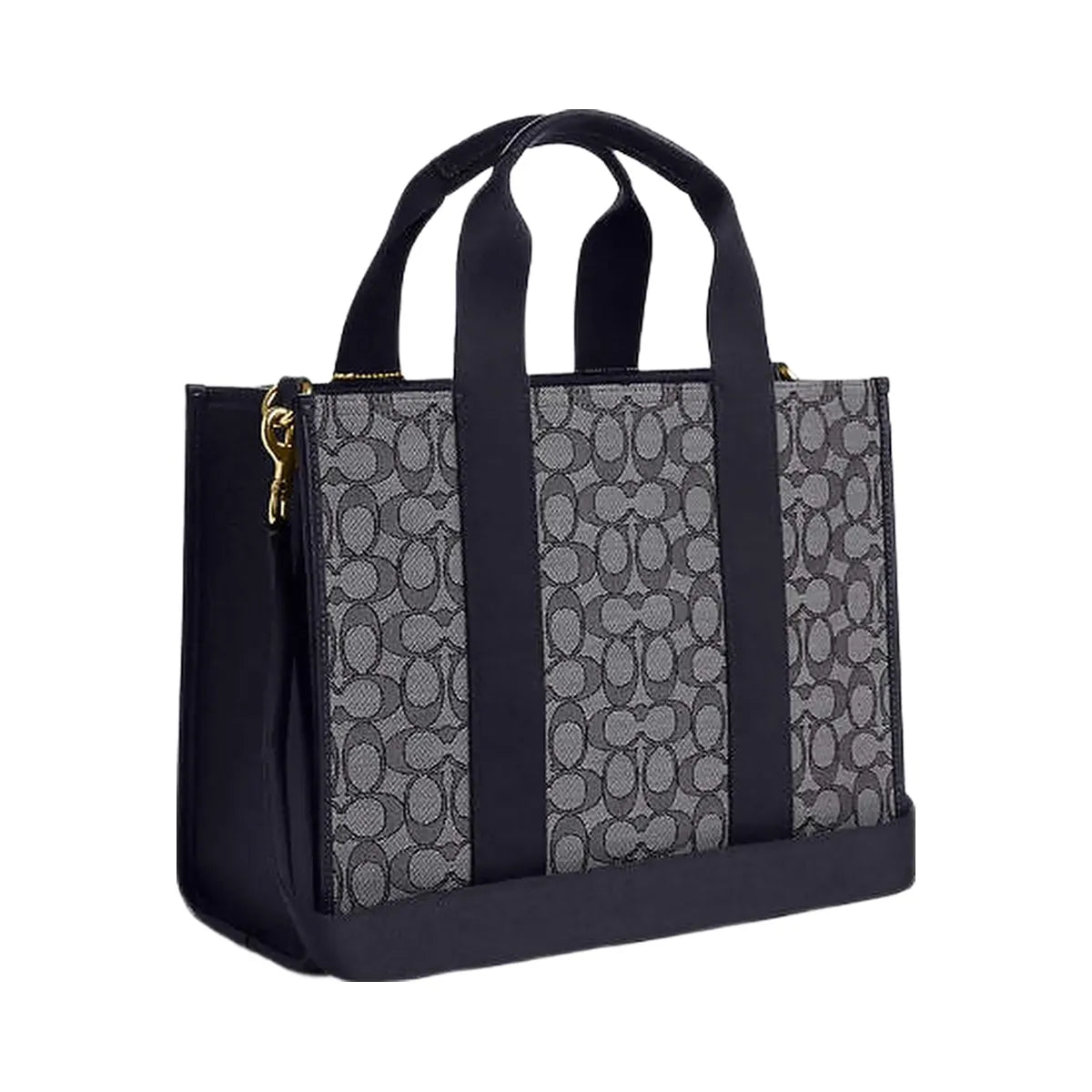 Coach Smith Tote Bag In Signature Jacquard Signature Jacquard-Gold-Navy-Midnight Navy