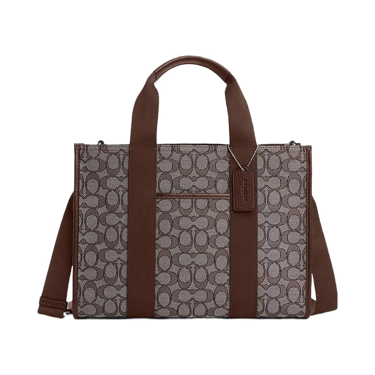 Coach Smith Tote Bag In Signature Jacquard Signature Jacquard-Silver-Oak-Maple