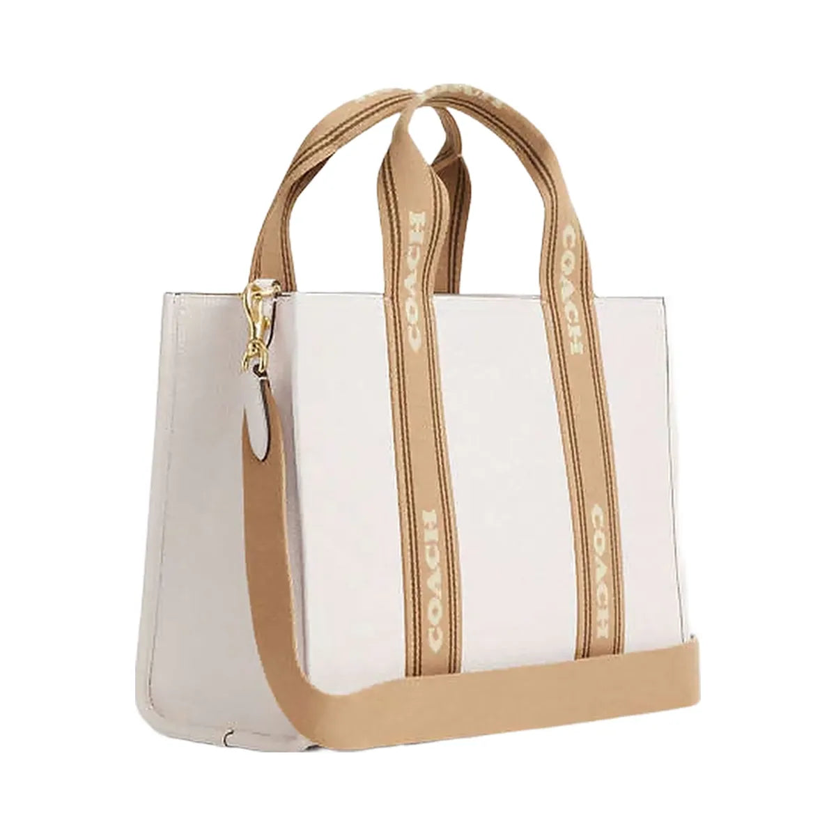 Coach Smith Tote Bag Pebbled Leather-Gold-Chalk Multi