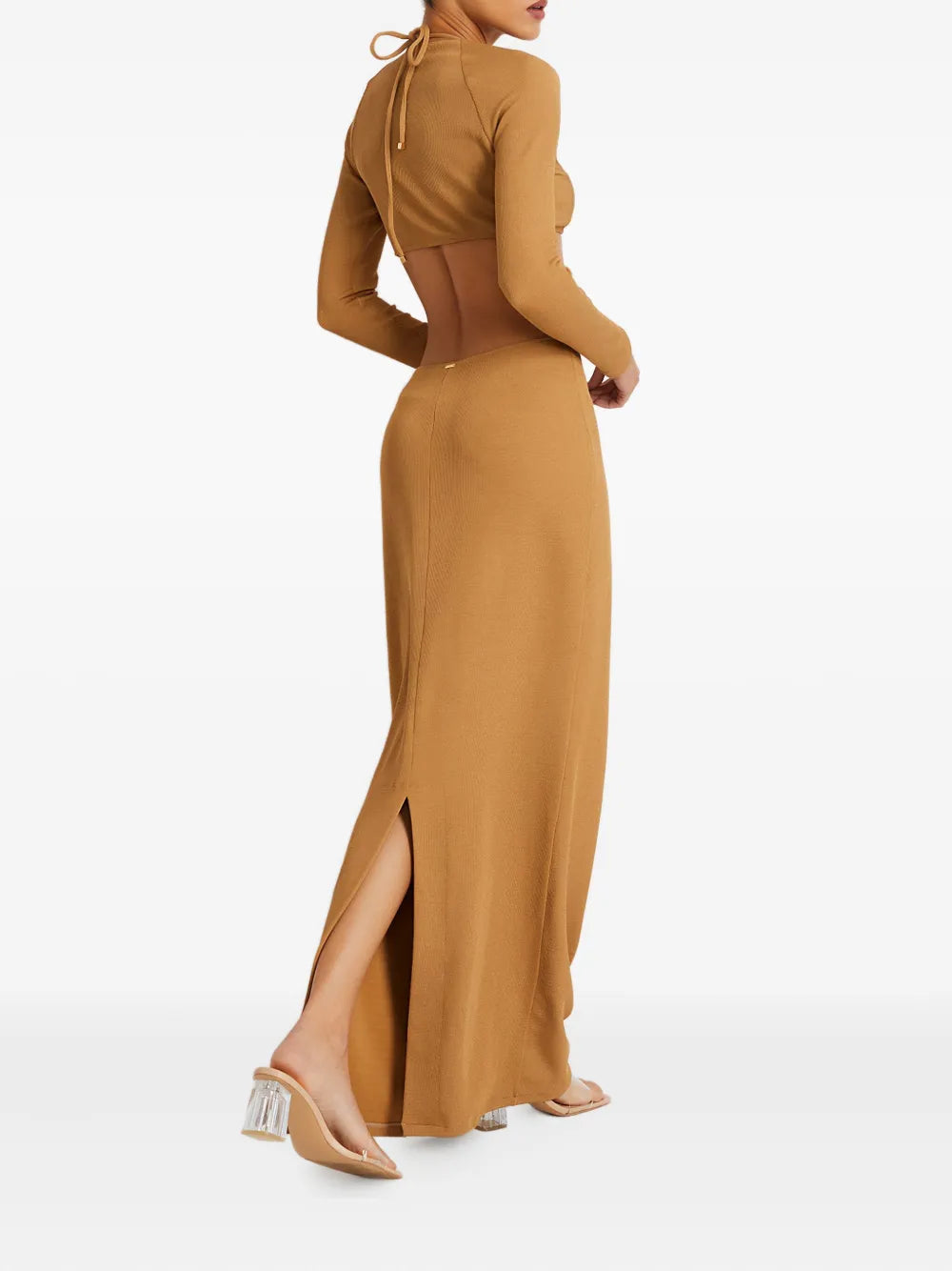 embellished cut-out maxi dress