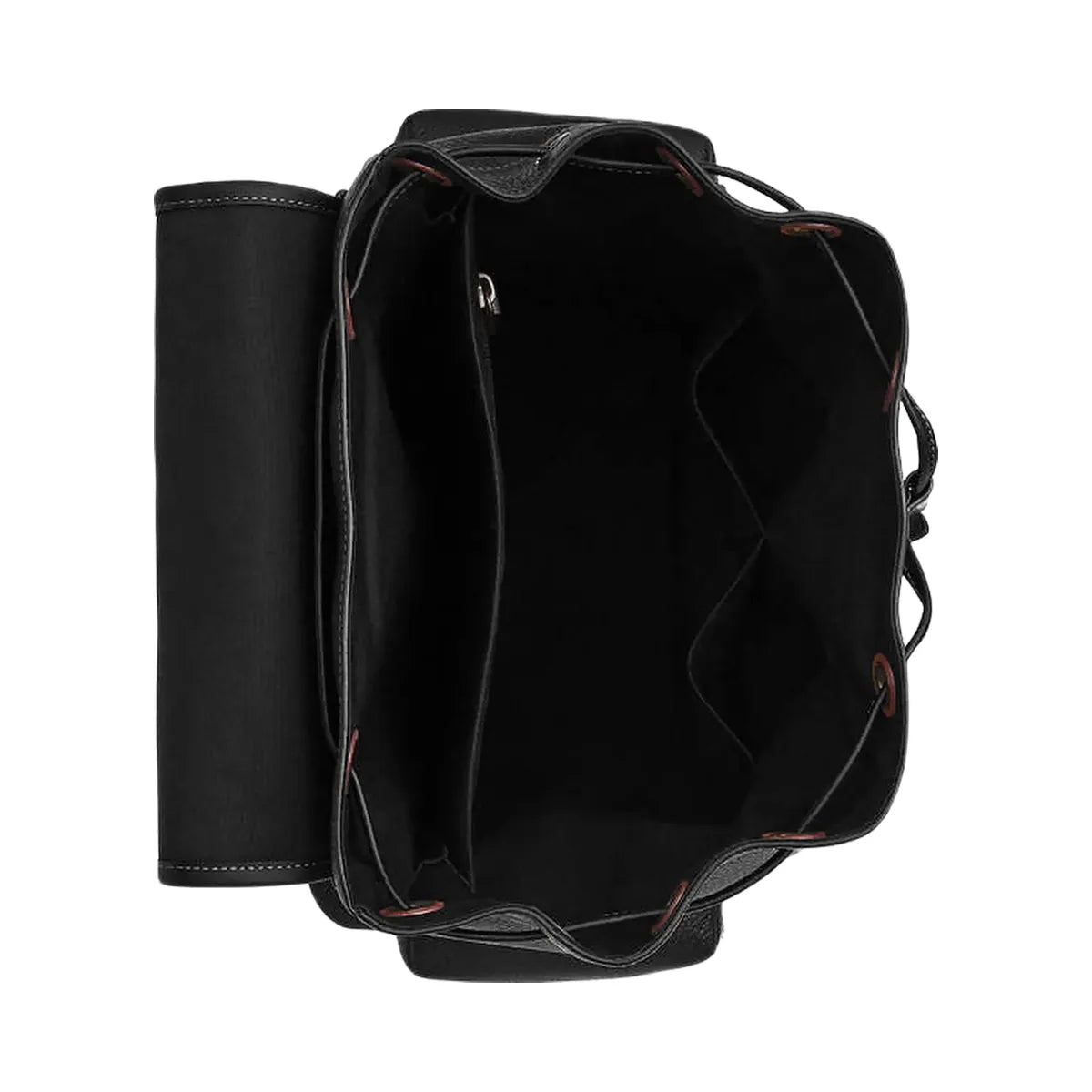 Coach Sprint Backpack Pebbled Leather-Black Copper Finish-Black-Black