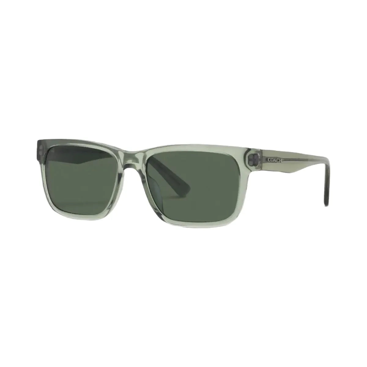 Coach Square Frame Sunglasses Transparent Green