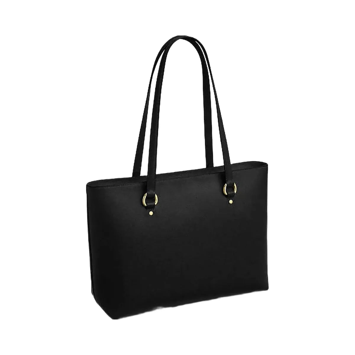 Coach Station Tote Bag Crossgrain Leather-Gold-Black
