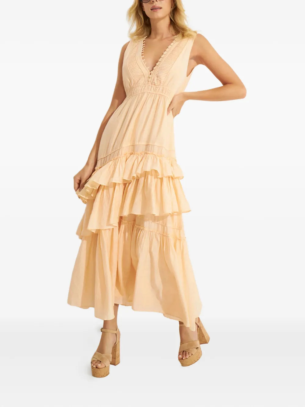 Jordie ruffled maxi dress