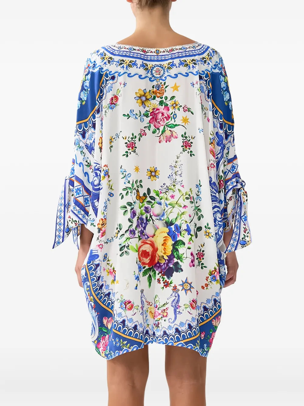 Graphic-print mini dress