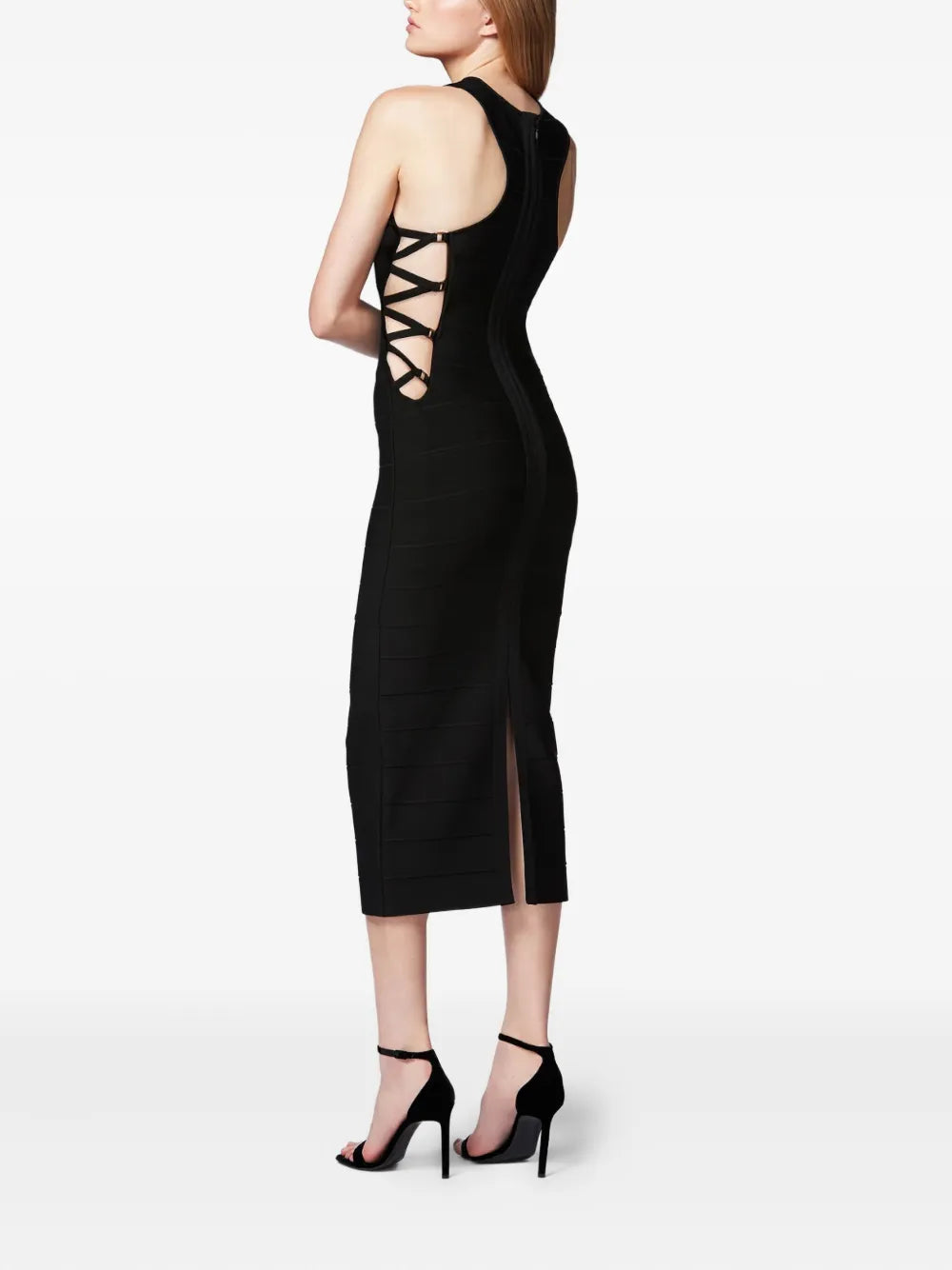 bandage cut-out midi dress