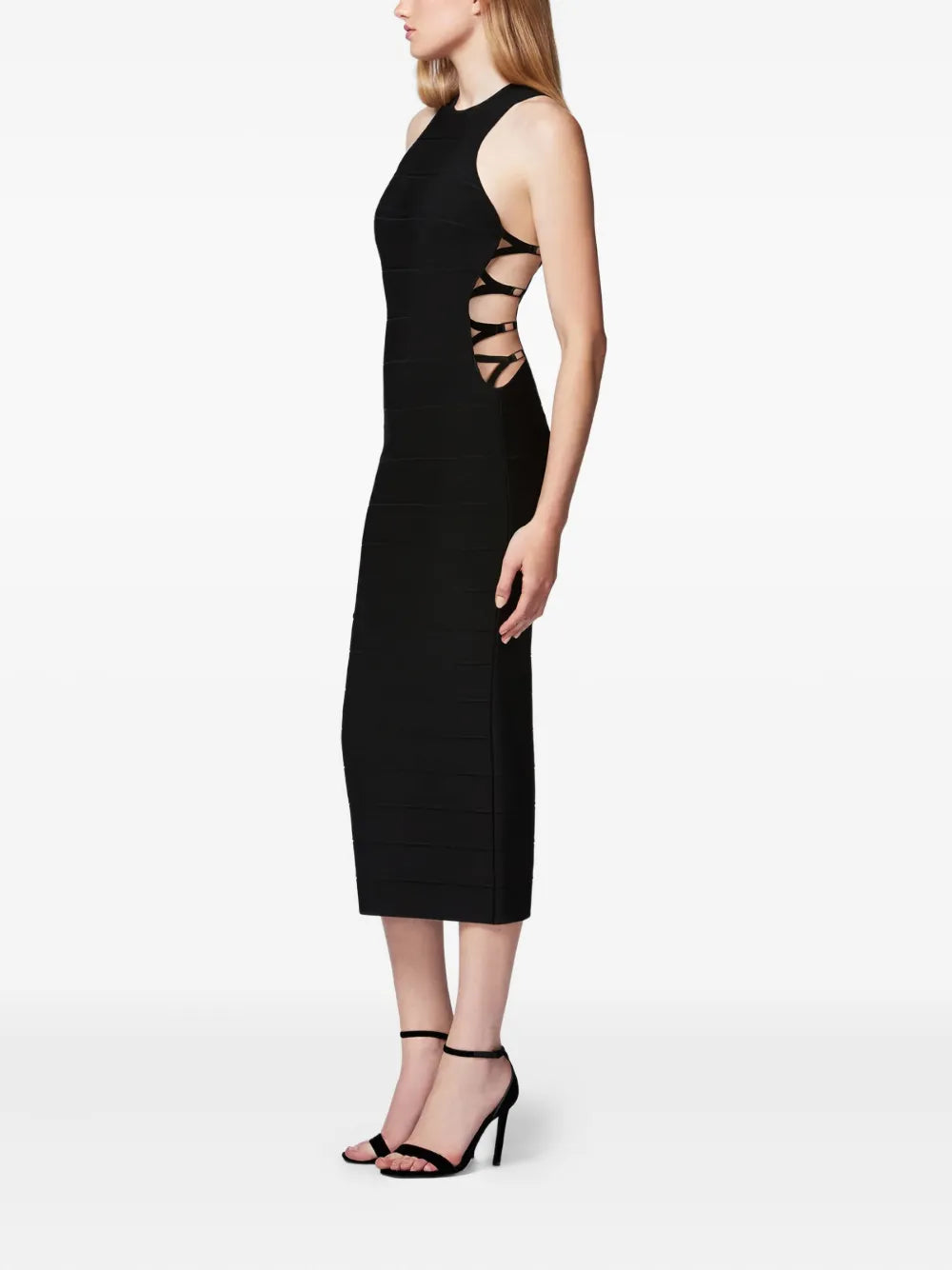 bandage cut-out midi dress