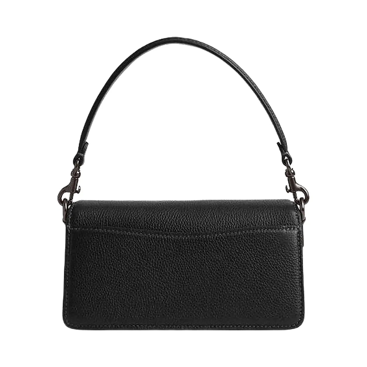 Coach Tabby Shoulder Bag 20 Polished Pebble Leather-Pewter-Black