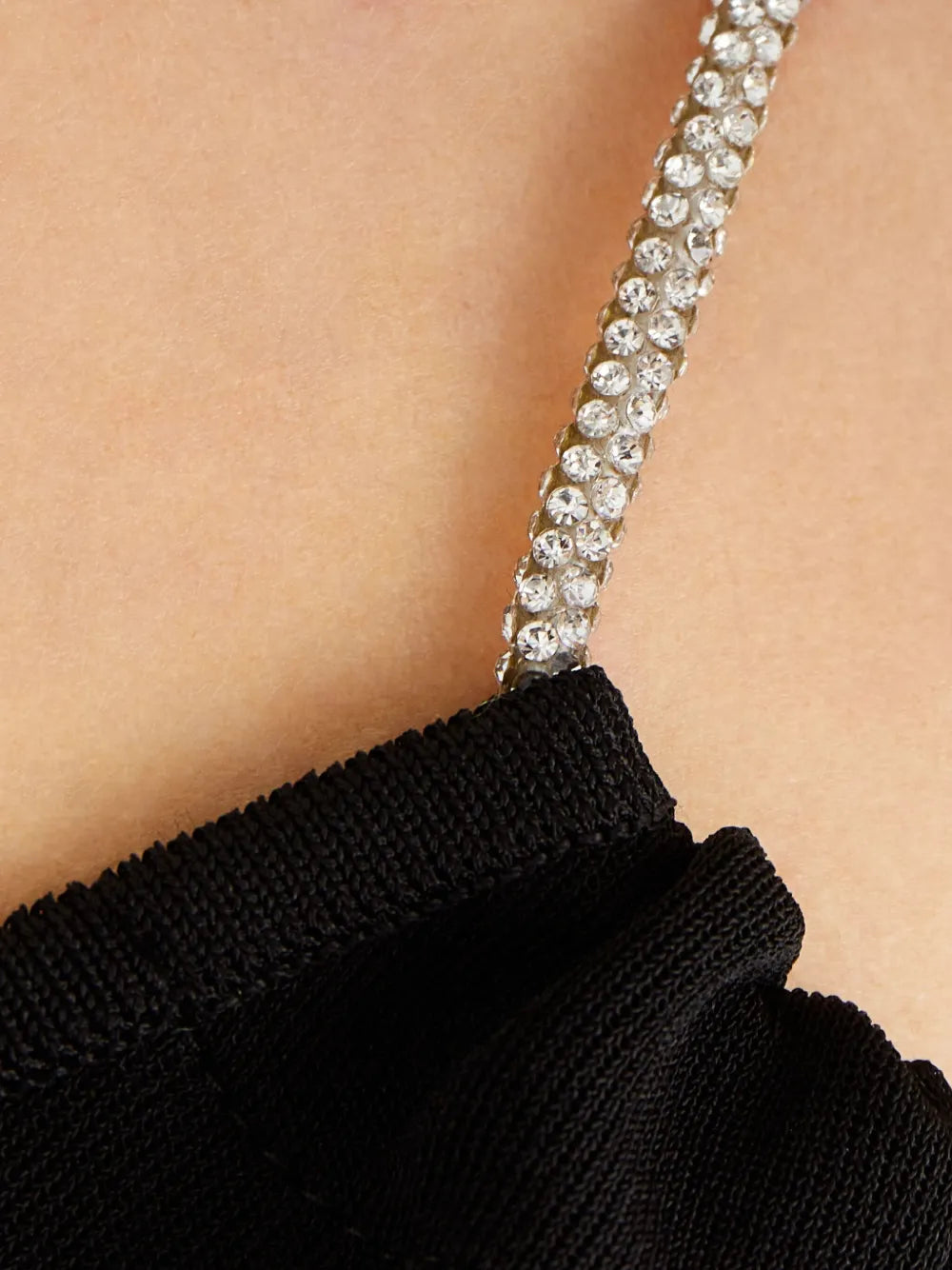 crystal-embellished halterneck dress