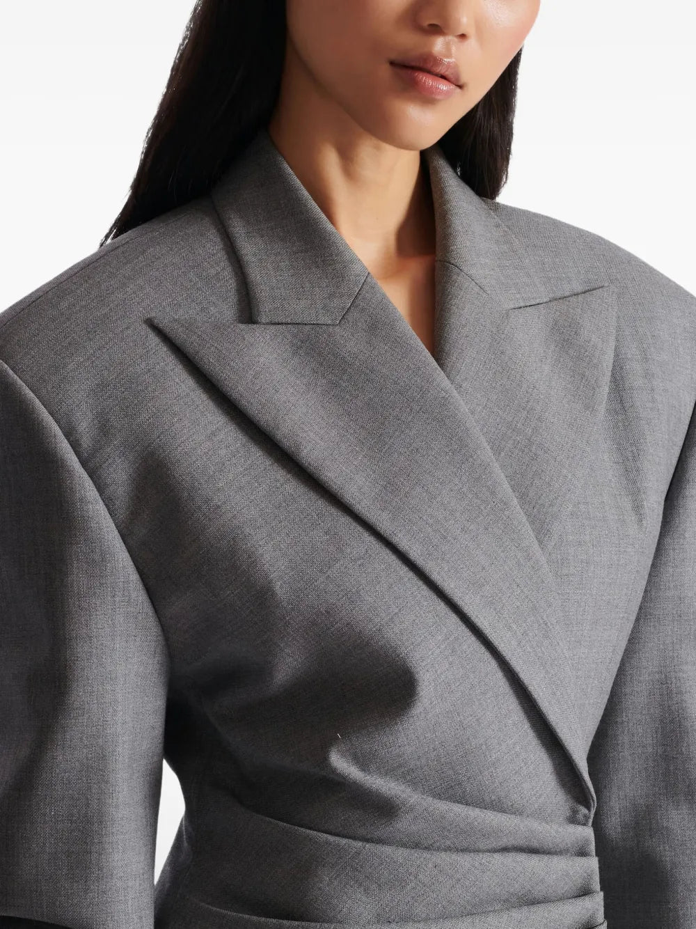 peak-lapels blazer dress