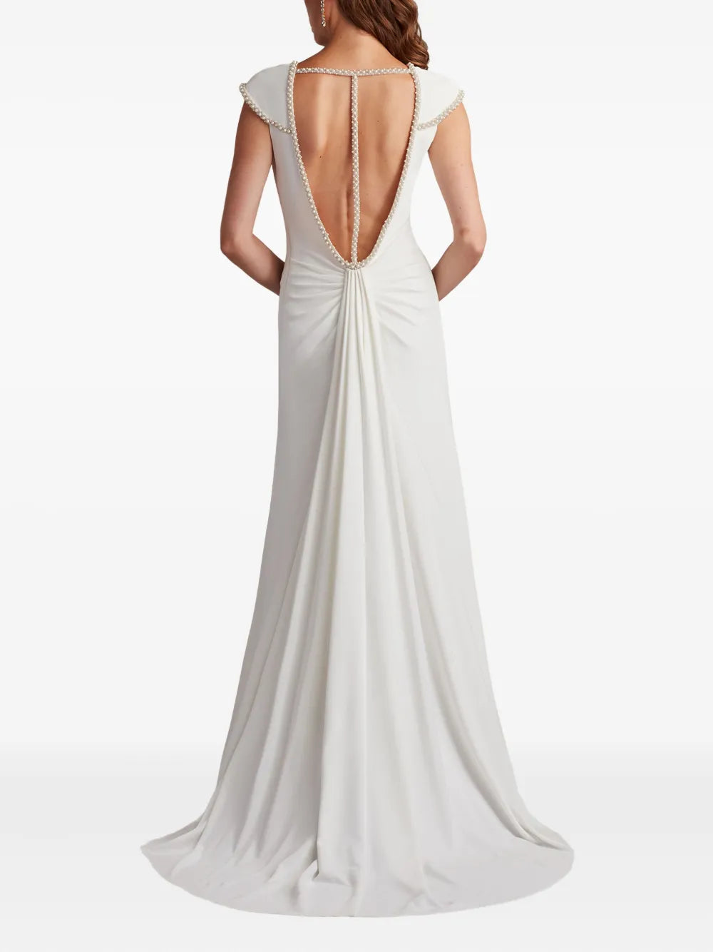 Marcellina beaded v-neck maxi dress