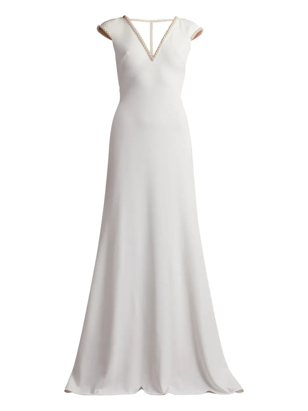 Marcellina beaded v-neck maxi dress