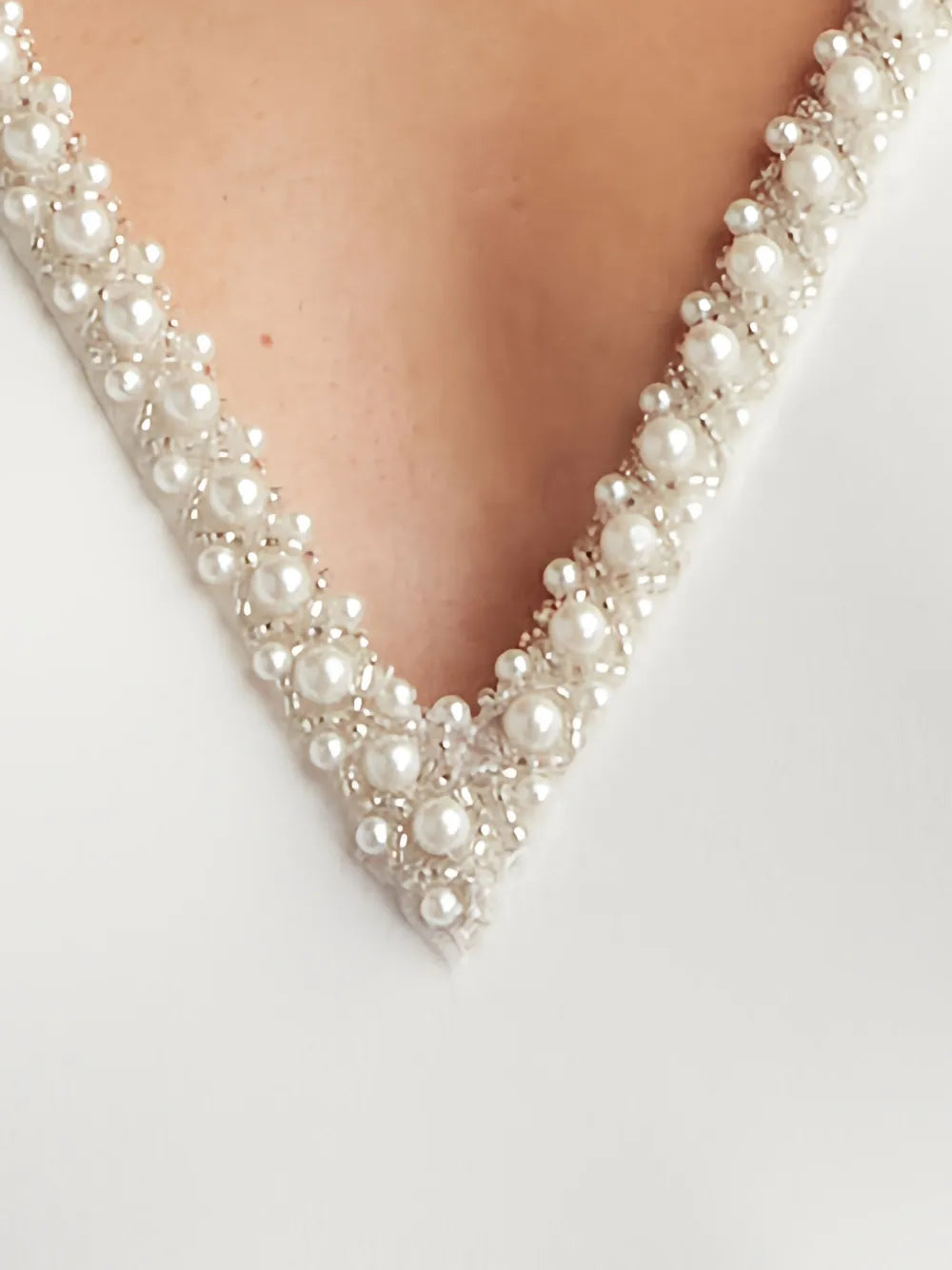 Marcellina beaded v-neck maxi dress