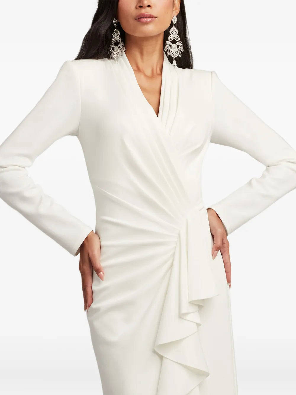 Markum long-sleeve gown