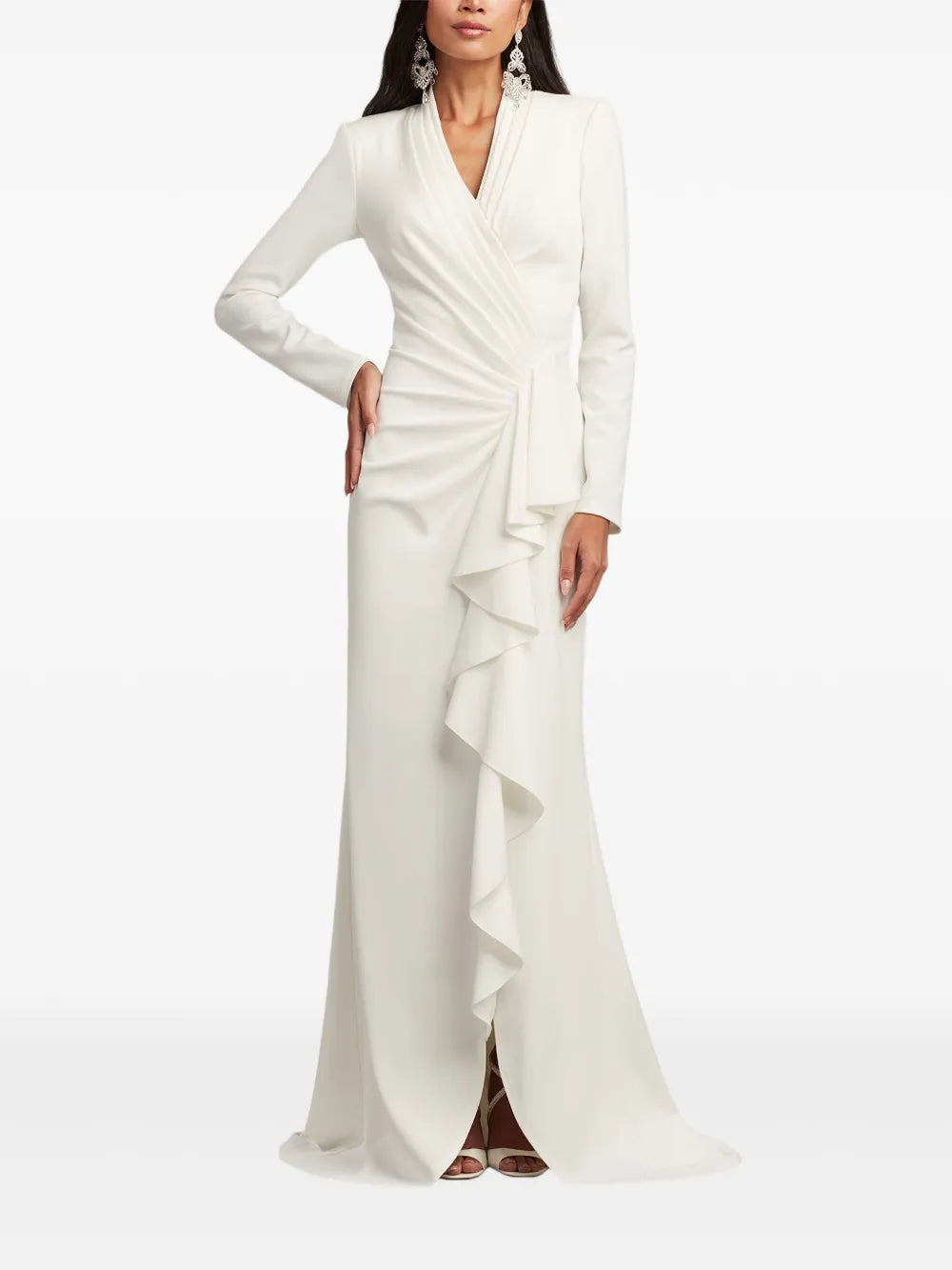 Markum long-sleeve gown