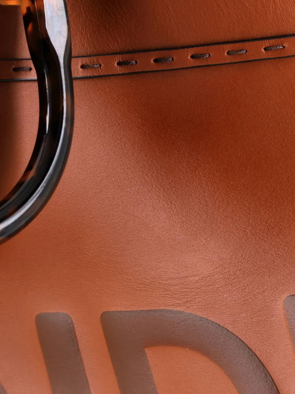 Sunshine Shopper Leather Large tote bag
