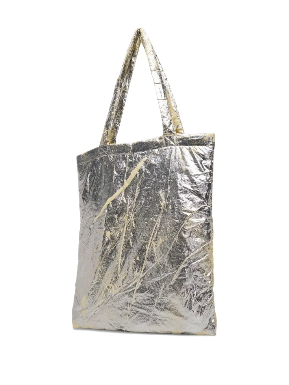 palladium foil shopper tote bag